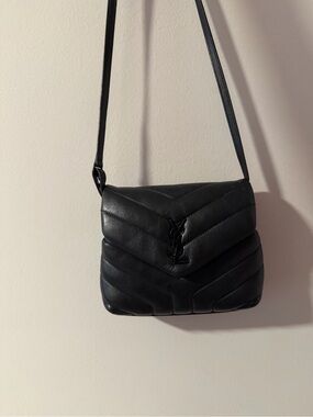 Yves Saint Laurent Black Quilted Shoulder Bag
